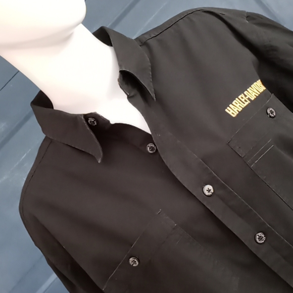 Harley-Davidson® Black Amazingly Embroidered 👔 - Picture 15 of 16